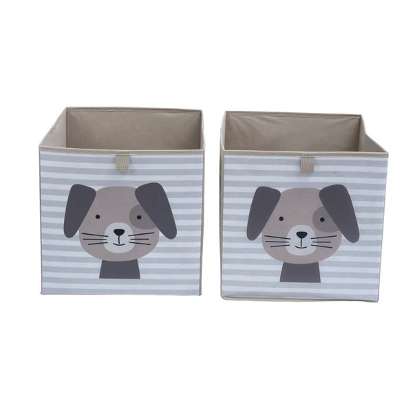 Kit organizador dobrável infantil de cachorrinho 2 pçs oikos