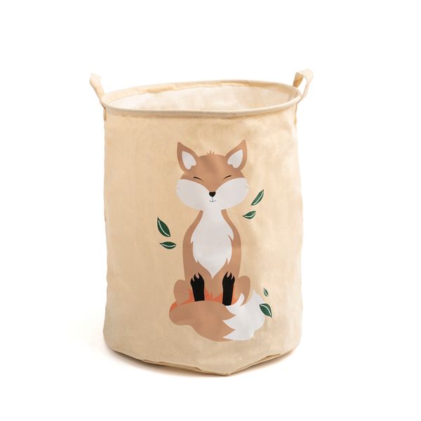 Cesto infantil de linho estampado  - oikos