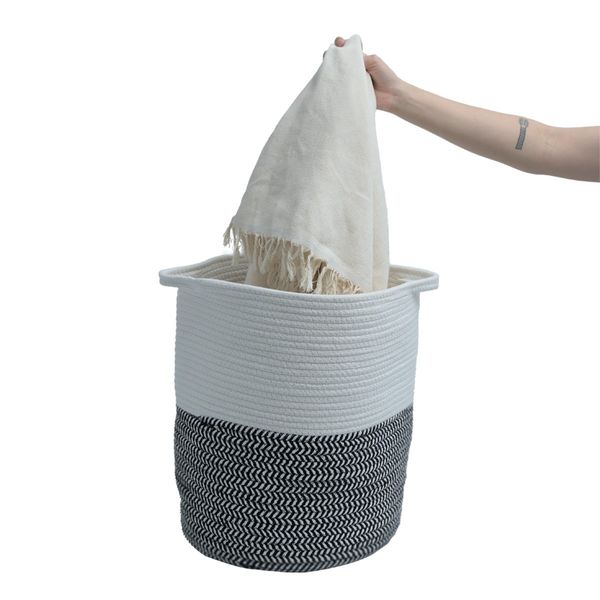 Cesto duo cordas com alças 40cm - oikos