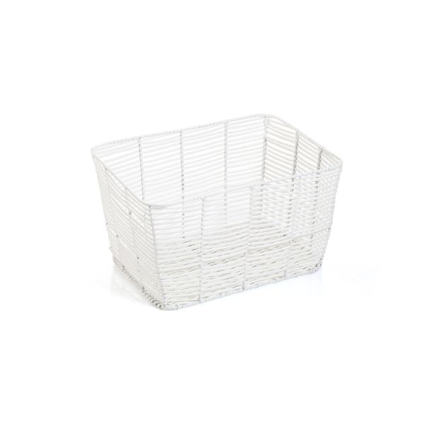 Organizador multiuso retangular com alças 20cm textura rattan - oikos