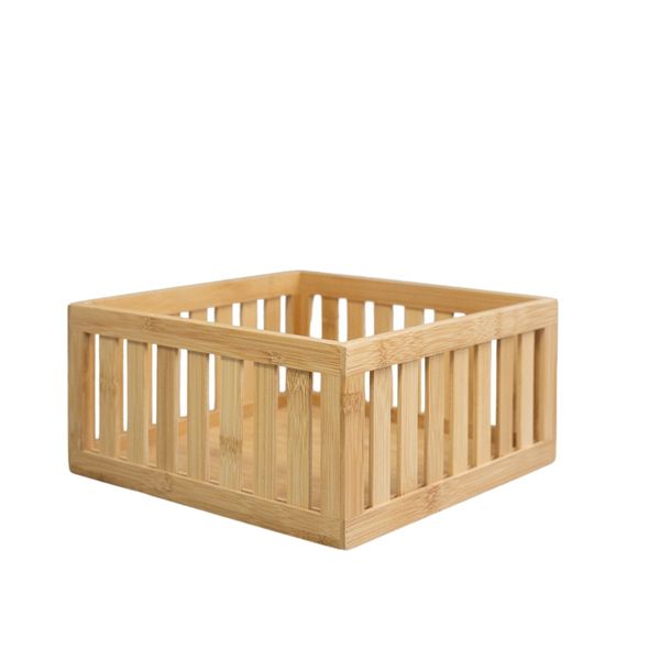 Cesto ripado de bambu 27cm - oikos