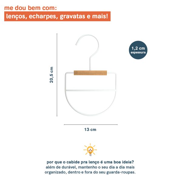 Cabide ferreiro para lenços - oikos