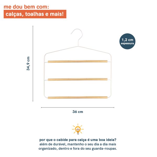 Cabide ferreiro triplo - oikos