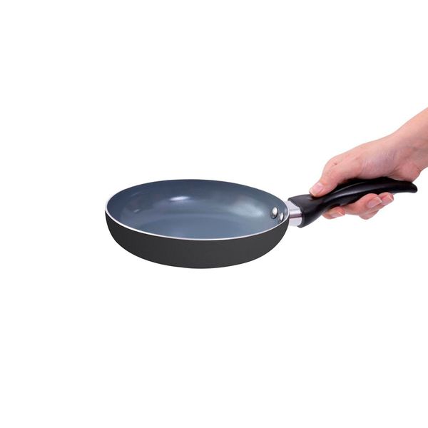 Frigideira 18cm com antiaderente cerâmico base - oikos