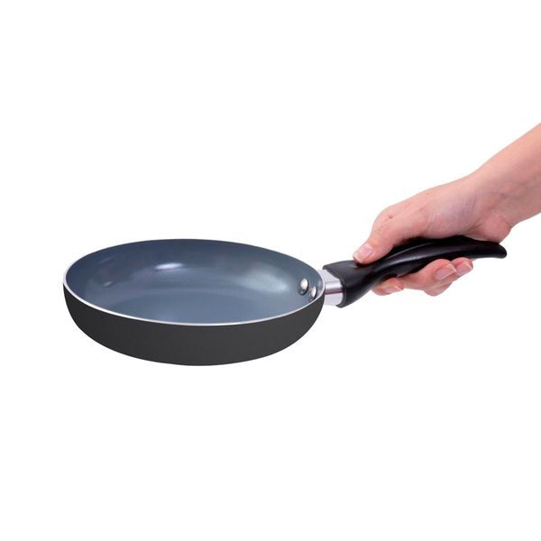 Frigideira 22cm com antiaderente cerâmico base - oikos