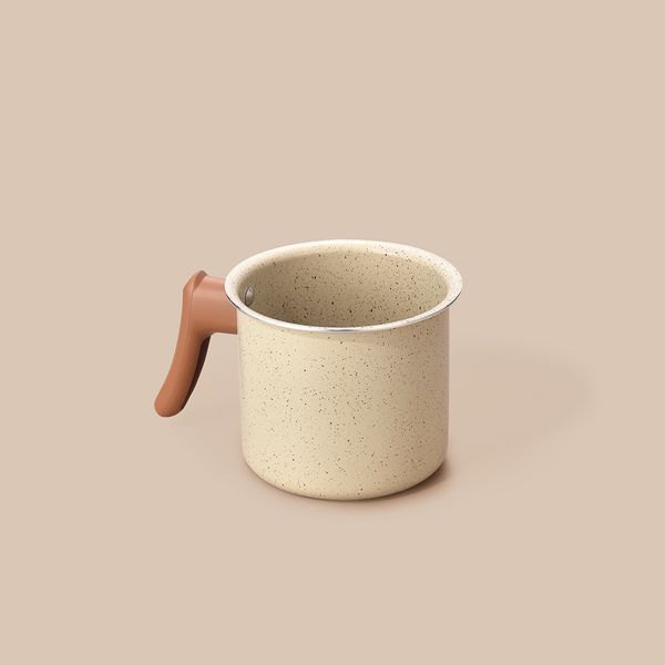 Leiteira 12cm com antiaderente cerâmico terrara - oikos