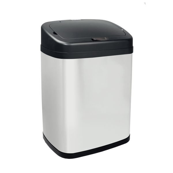 Lixeira automática de inox 20l retangular - oikos