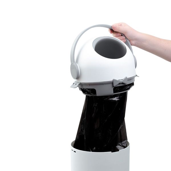 Lixeira antiodor 10l para fraldas e resíduos mágica quarto de bebê - oikos