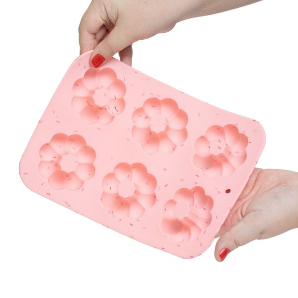 Forma de silicone para bolinho flor - oikos