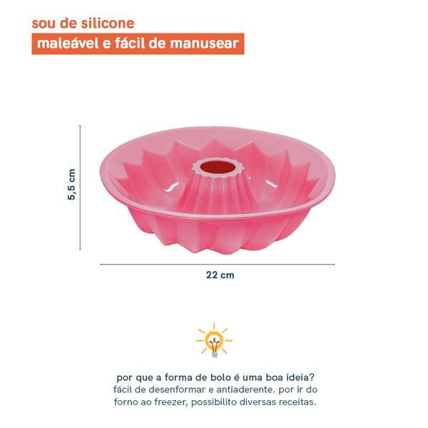Forma de silicone para doces e salgados - oikos