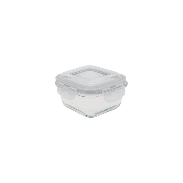 Pote de vidro hermético quadrado - 520 ml oikos