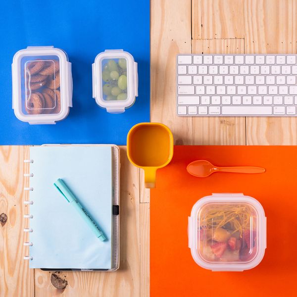 Pote de vidro hermético quadrado - 520 ml oikos