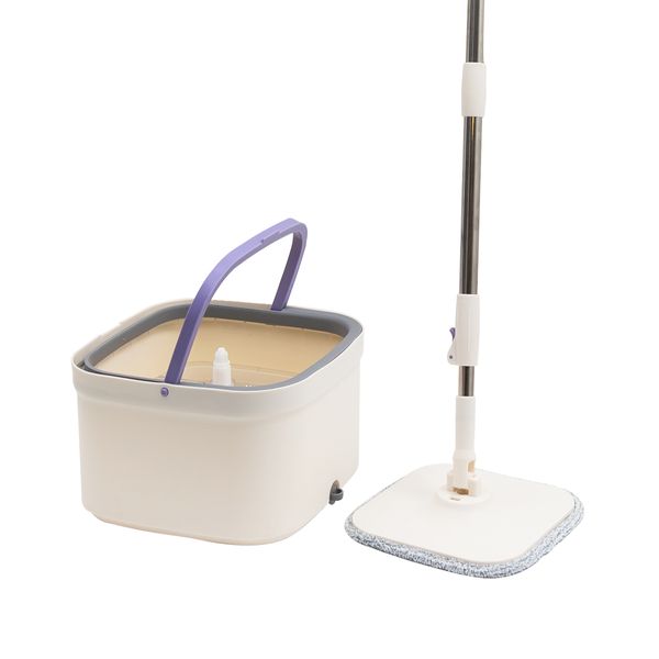 Mop giratório água nova com balde 4l e esfregão - simplo