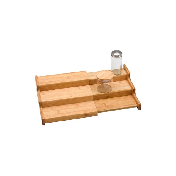 Rack organizador extensível de bambu - oikos