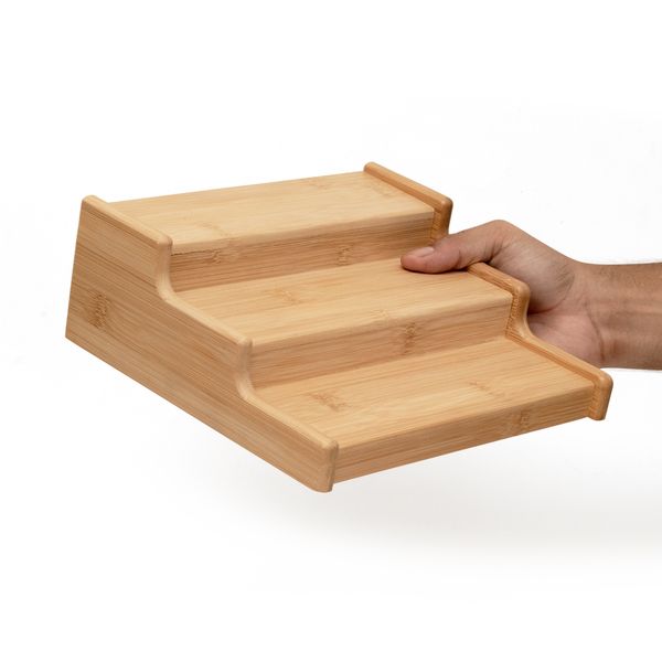 Rack organizador extensível de bambu - oikos