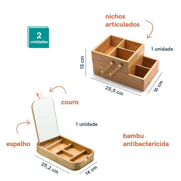 Conjunto organizador de mesa - oikos