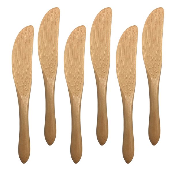 Conjunto de 12 mini facas de bambu - oikos