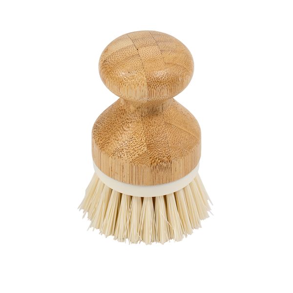 Escova de limpeza redonda com pega de bambu - oikos