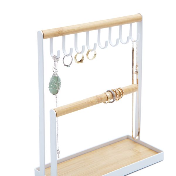 Porta-joias de metal e bambu - oikos