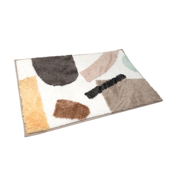 Tapete de banheiro antiderrapante de microfibra alta absorção orgânico - oikos