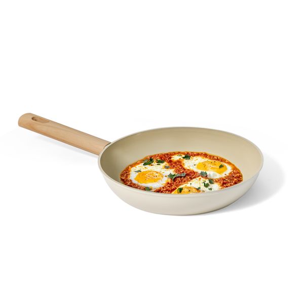 Frigideira 24cm de indução com antiaderente cerâmico mou de nata - oikos