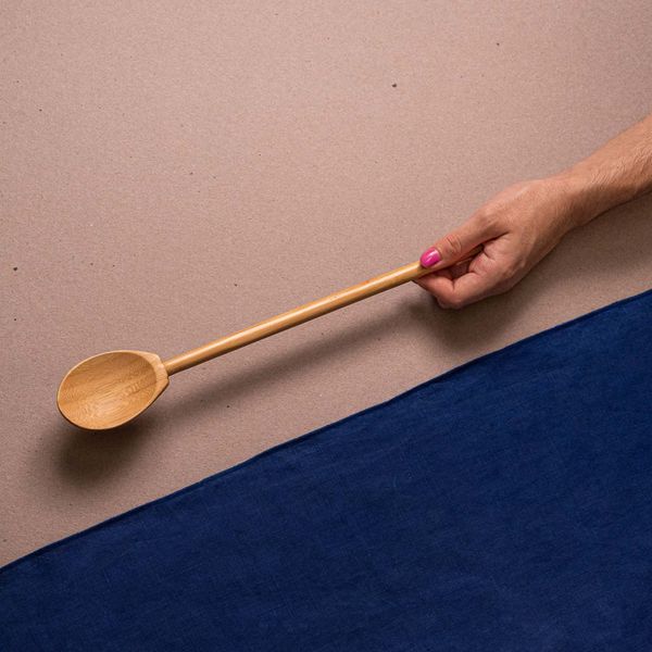 Colher cabo longo de bambu 35,5cm - oikos
