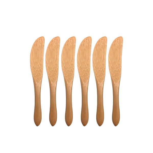 Conjunto de 6 mini facas de bambu - oikos