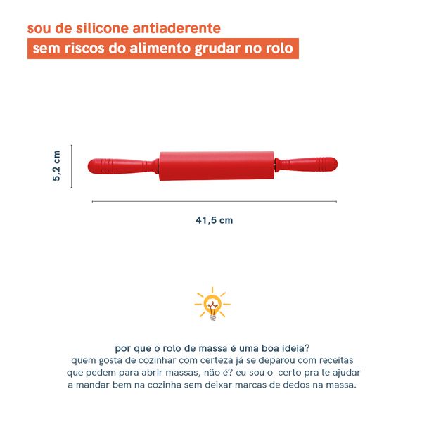 Rolo de massa de silicone oikos