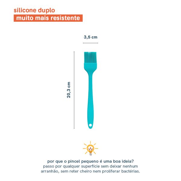 Pincel de silicone duplo pequeno - oikos