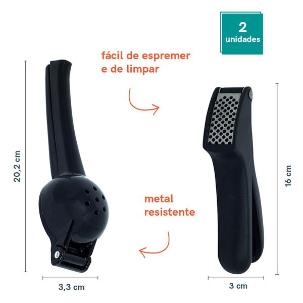 Conjunto kit de utensílios de cozinha oikos - 2 pçs