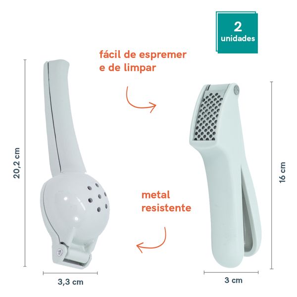 Conjunto kit de utensílios de cozinha oikos - 2 pçs