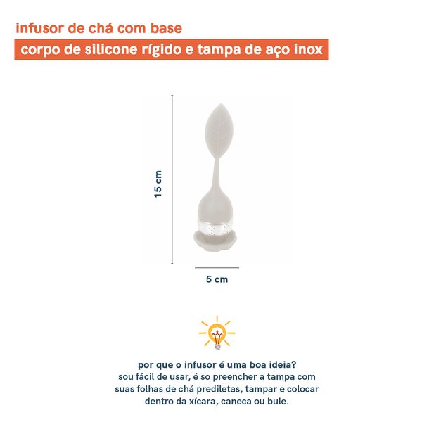 Infusor de chá de silicone - oikos