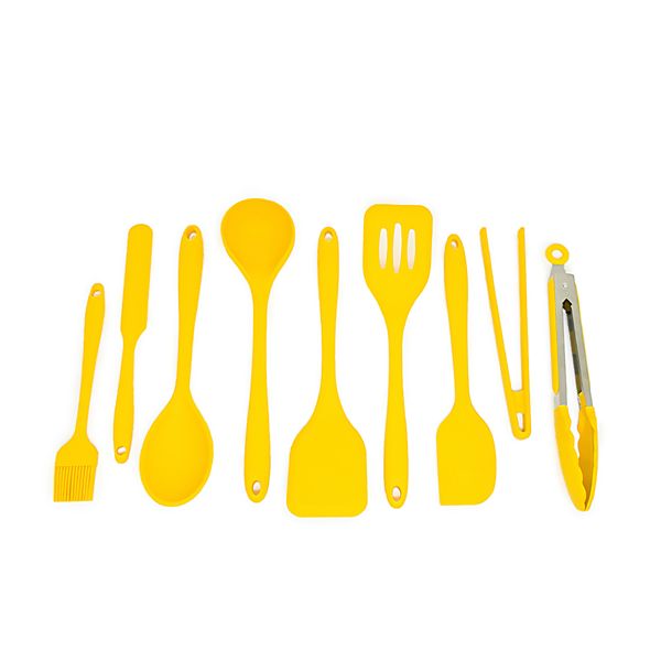 Kit de utensílios de silicone c/ 9 peças am - oikos
