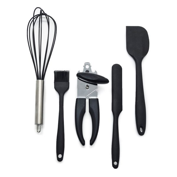 Kit confeiteiro c/ 5 peças preto a - oikos