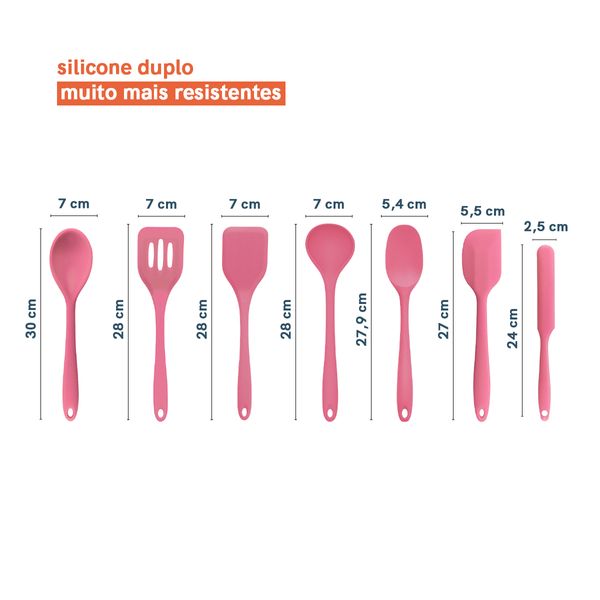 Kit de utensílios de cozinha com tábua 9 peças - oikos