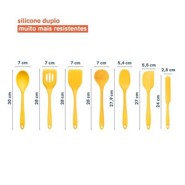 Kit de utensílios de cozinha com tábua 9 peças - oikos