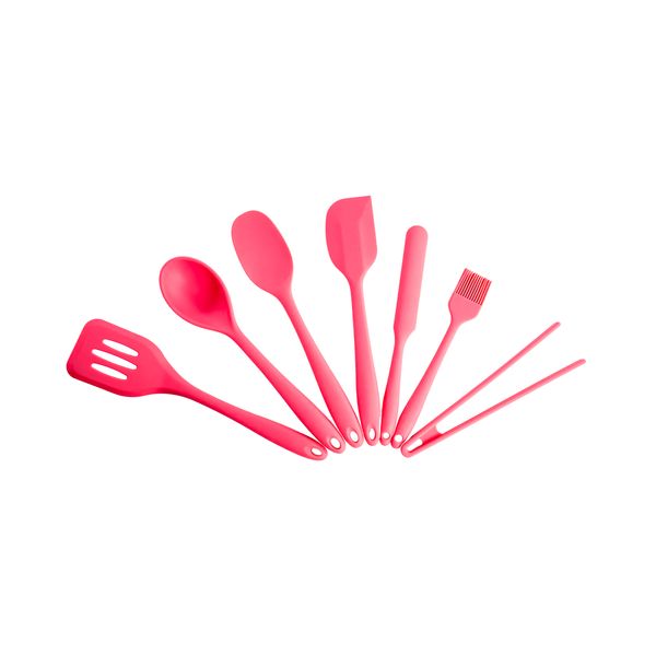 Kit chef variado c/ pegador de silicone 7 peças oikos