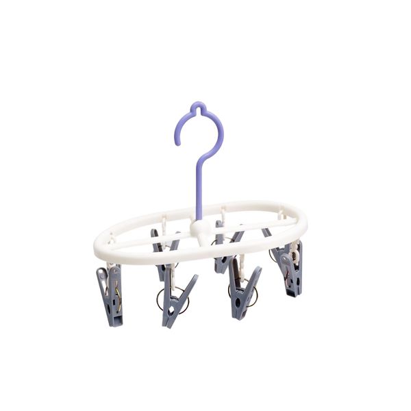 Mini varal com 8 prendedores de plástico - simplo