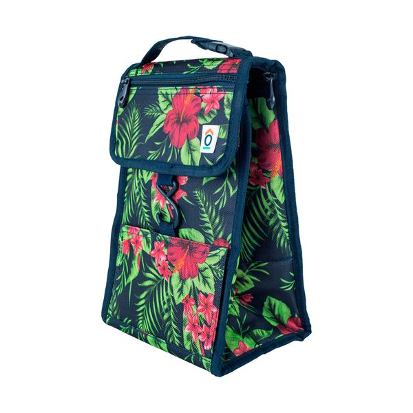 Bolsa térmica congelável duplex floral - oikos