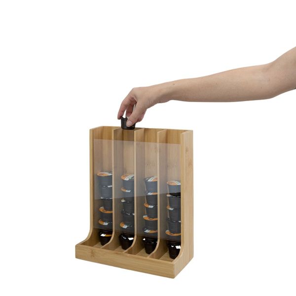 Porta cápsulas universal vertical de bambu - oikos