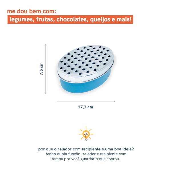 Ralador recipiente grosso oikos