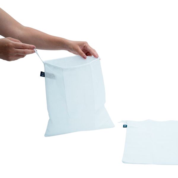 Kit 2 sacos de tecido conservadores de alimentos e reutilizáveis - oikos