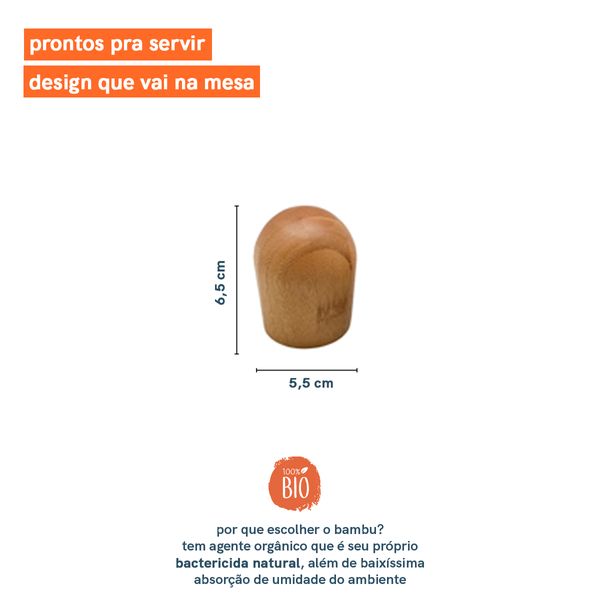 Abridor de garrafas de bambu - oikos