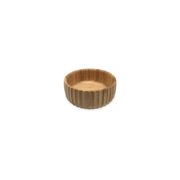 Bowl canelado de bambu pequeno (15cm) - oikos