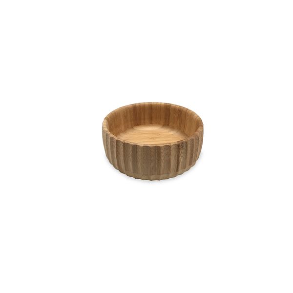Bowl canelado de bambu médio (19cm) - oikos
