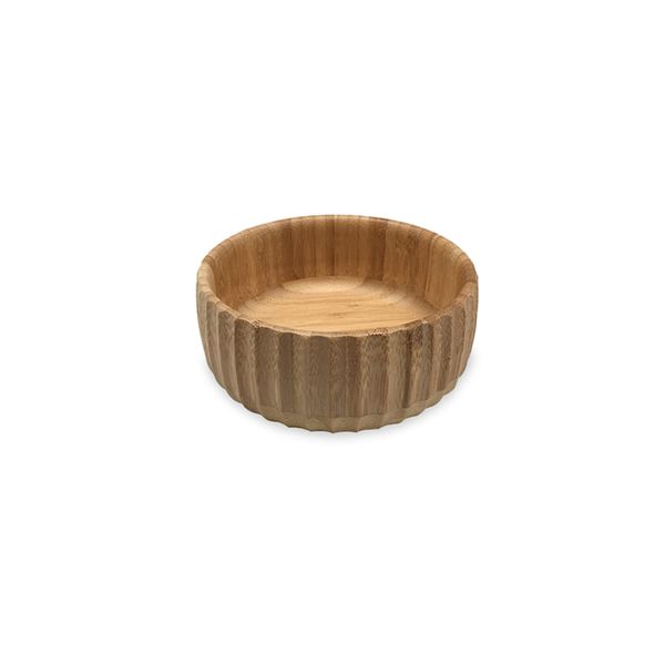 Bowl canelado de bambu grande (22cm) - oikos