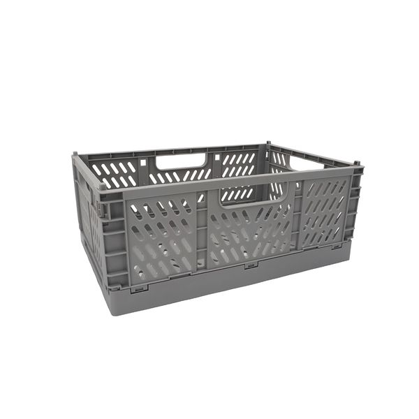 Caixa organizadora 6,5l dobrável de plástico multiuso - oikos