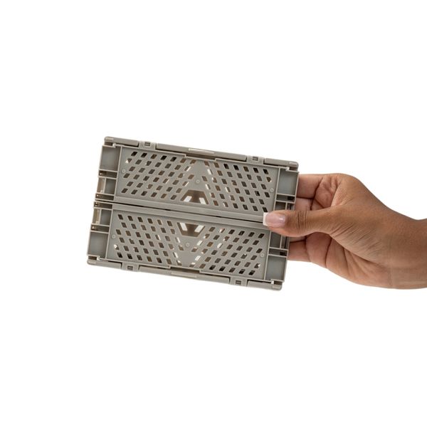 Caixa organizadora 800ml dobrável de plástico multiuso - oikos