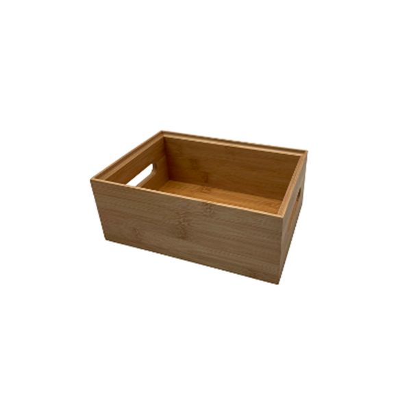 Caixa vazada de bambu empilhável - oikos