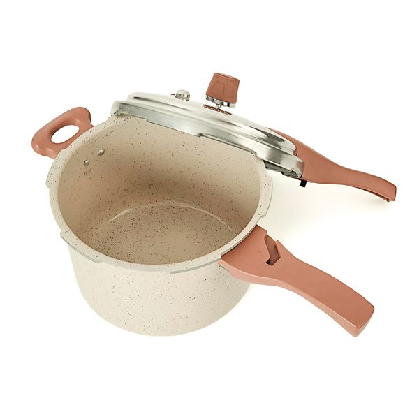 Panela de pressão 4,4l de indução com antiaderente cerâmico - oikos